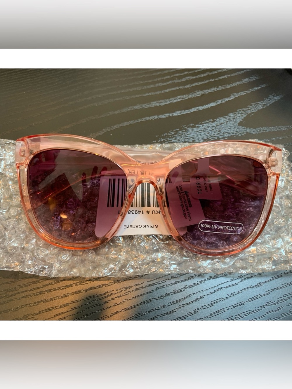 NEW Torrid Pink Cat Eye Sunglasses with Purple Lenses